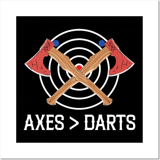 AXES > DARTS Quote for an Axe thrower Wall Art by ErdnussbutterToast